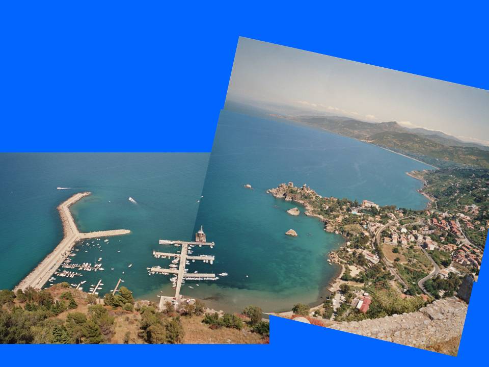 Aussicht vom Rocca di Cefalù
(Blick Richtung Messina)