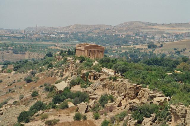Blick über das Tal der Tempel von Agrigento