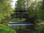 Aubrücke nach dem Brand