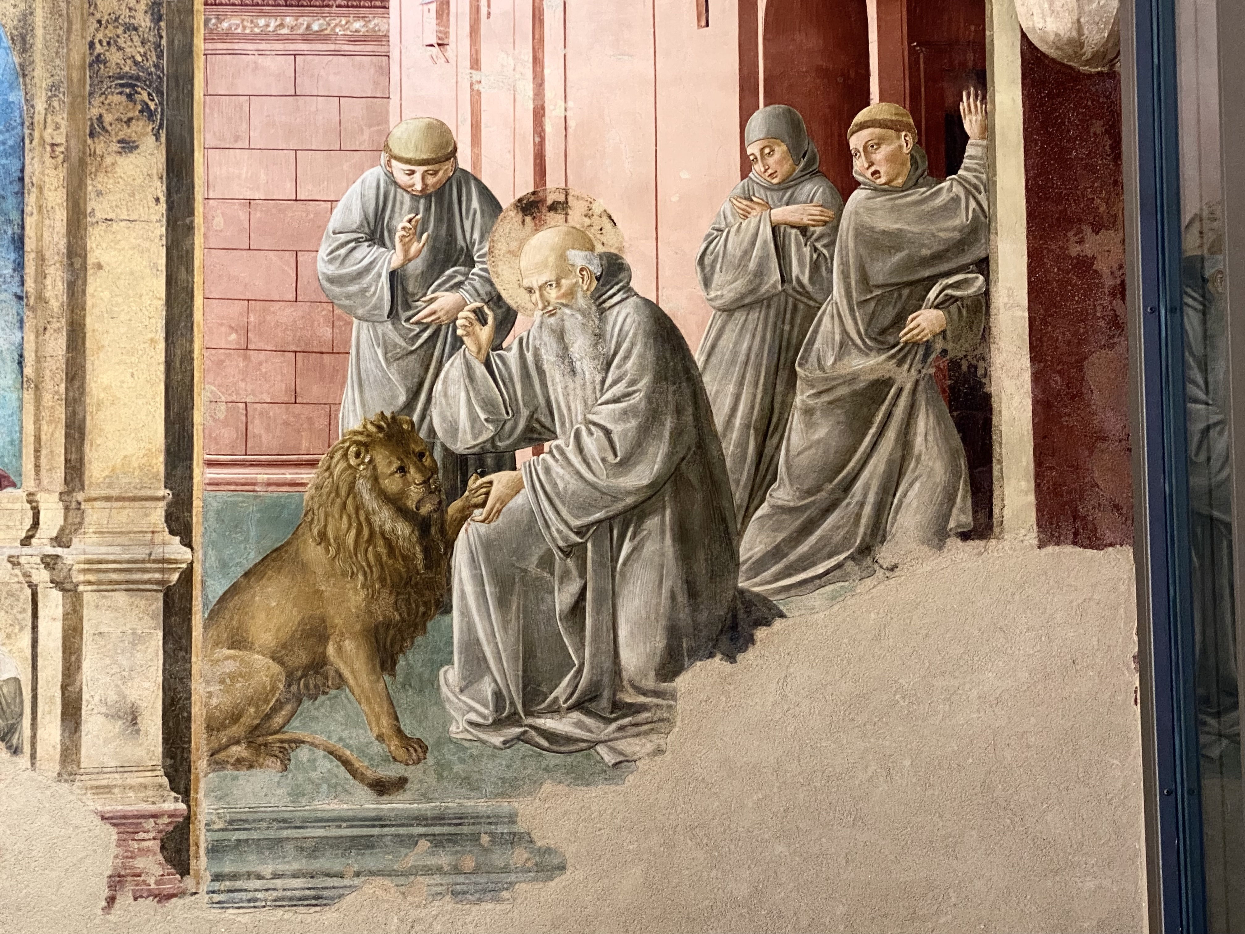 Hieronymus zieht dem Löwen einen Dorn aus der Pranke