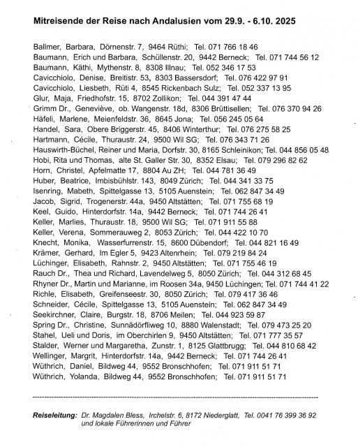 Andalusien Teilnehmer