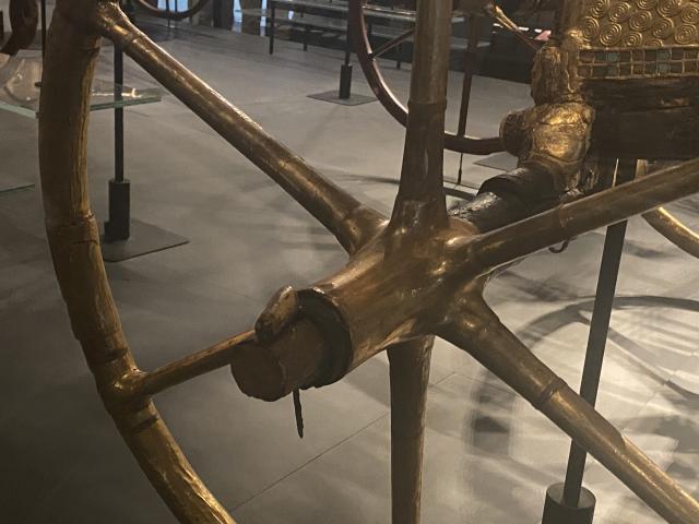 Gleitlager aus Holz, geschmiert mit Tierfett