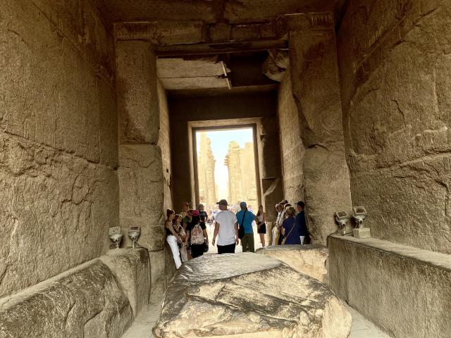 im Allerheiligsten des Karnak Tempels