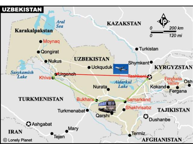 Reise in Usbekistan