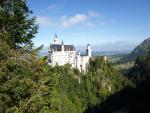 Das Schloss Neuschwanstein von der Marienbrücke aus