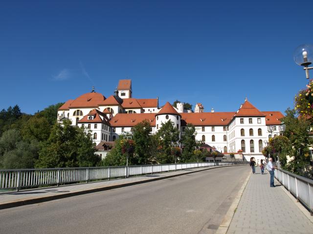 Noch ein letzter Blick über die Lechbrücke nach Füssen