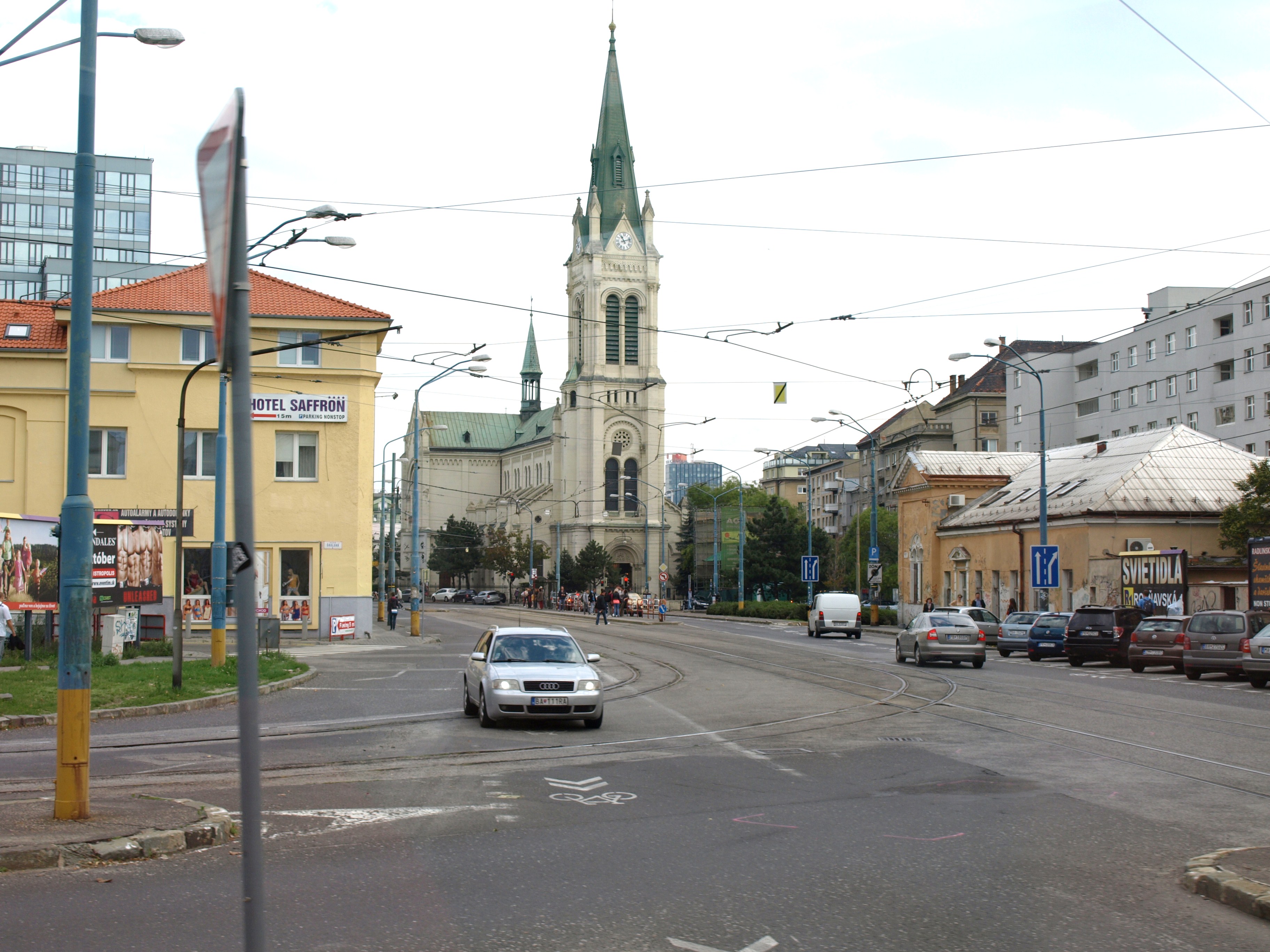 auf der Stadtrundfahrt