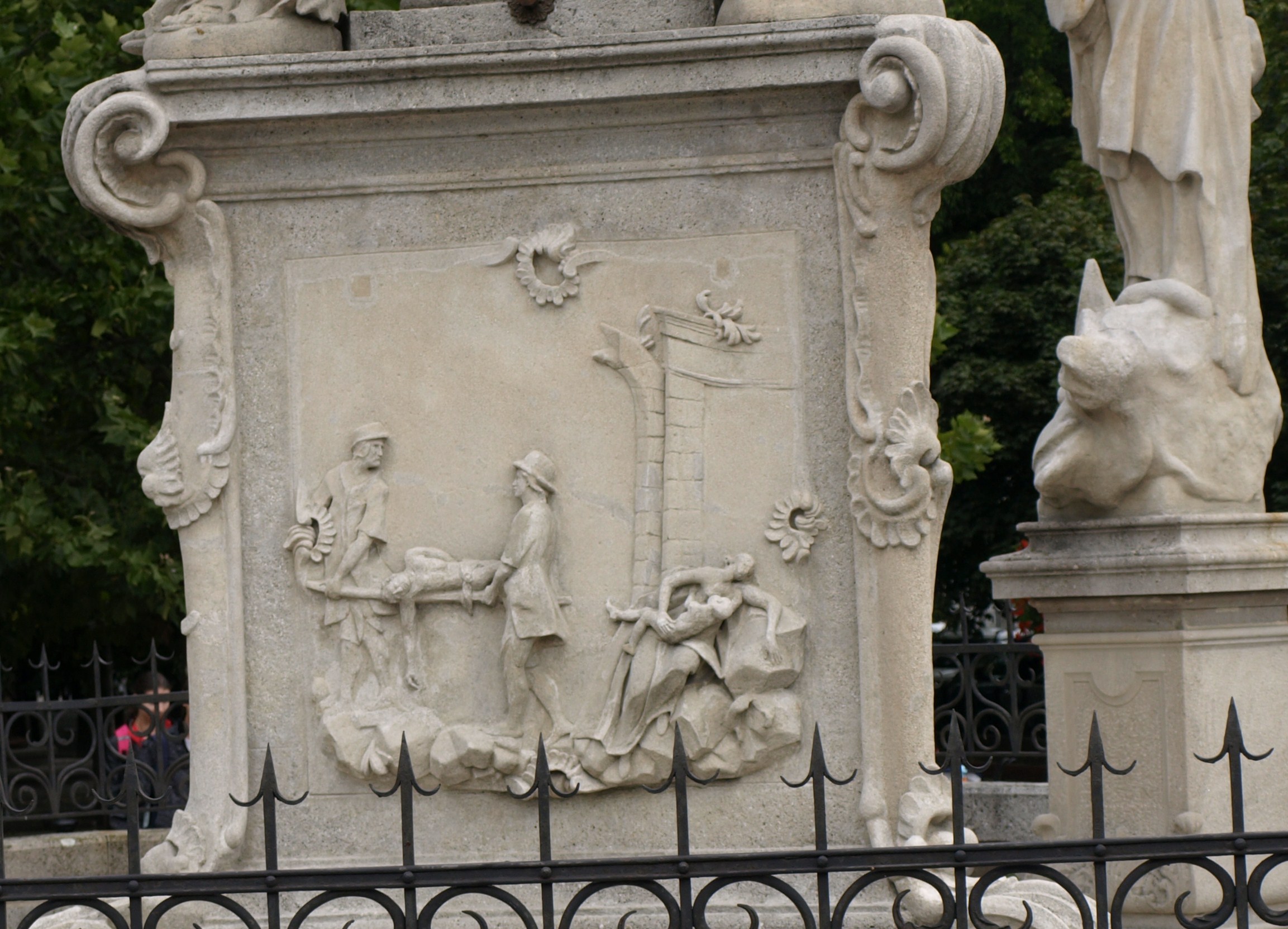 Detail am Pestbrunnen