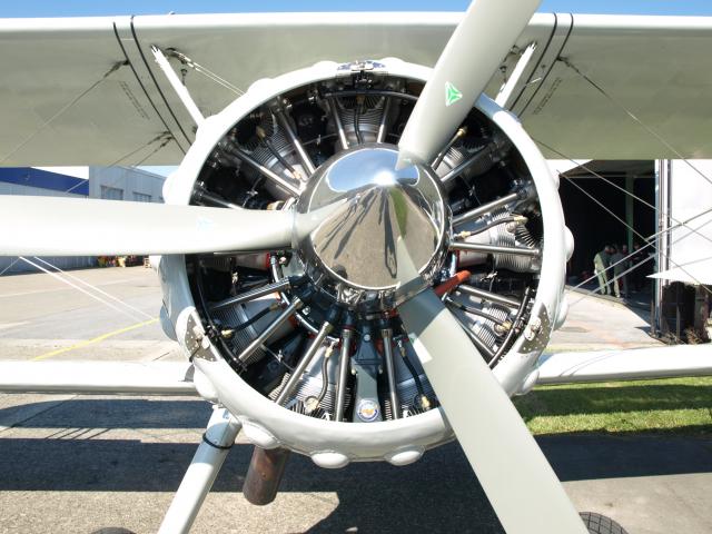 Sternmotor der Boeing Stearman