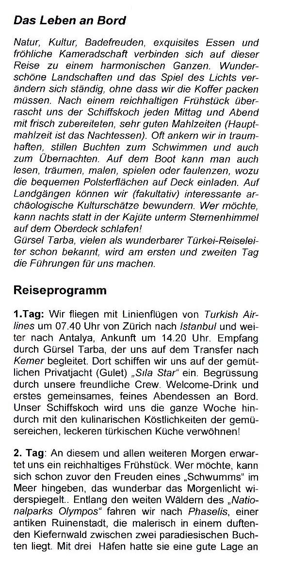 Reise Programm 2