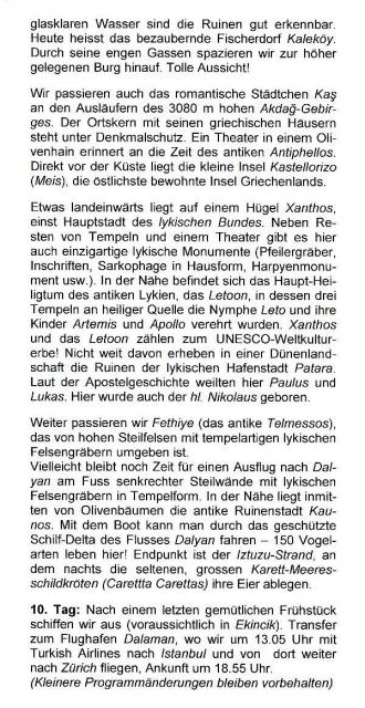 Reise Programm 6