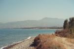 am Strand Blick richtung Trodos