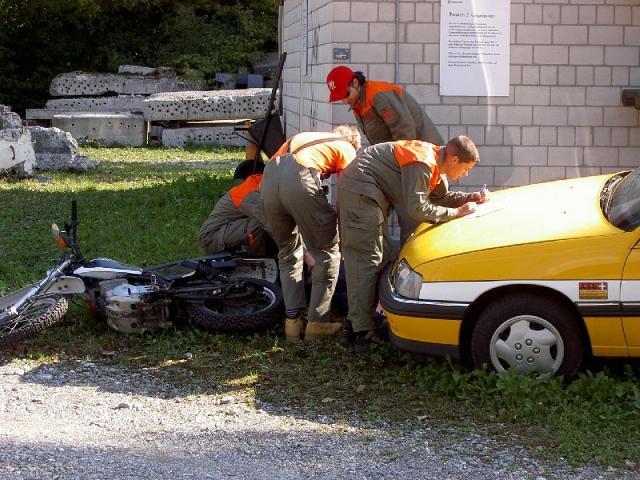 Vorgehen beim Verkehrsunfall