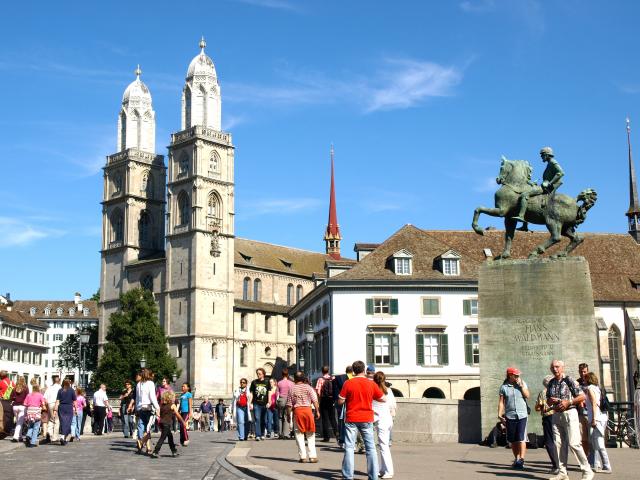 Grossmünster mit Hans Waldmann