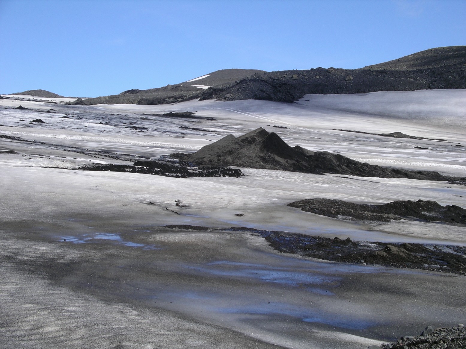 Auf dem Gletscher
Wie entstehen diese Kegel?