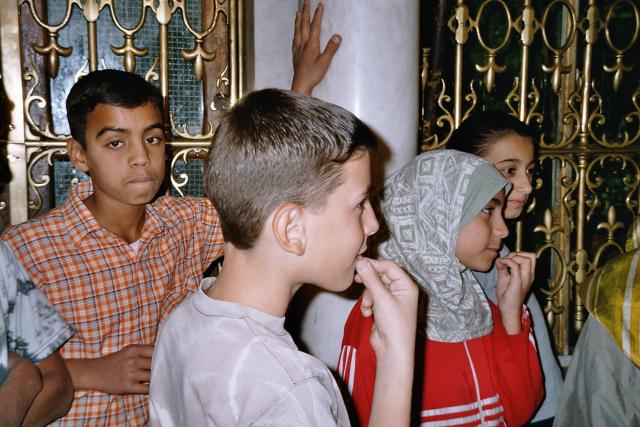 In der Omayaden Moschee
Koranschülerinnen und Schüler